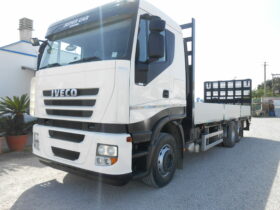 iveco stralis 260s42 cassone con rampa posteriore